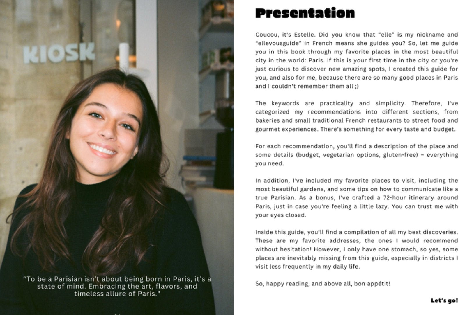 paris guide ebook presentation page of ellevousguide