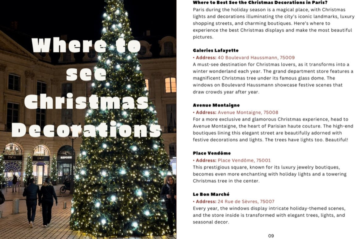 Paris Christmas Guide - eBook